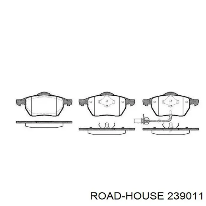 Передние тормозные колодки 239011 Road House