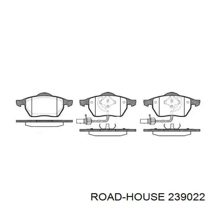 Передние тормозные колодки 239022 Road House