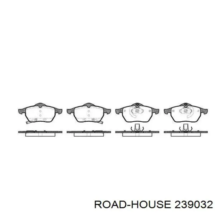 Передние тормозные колодки 239032 Road House