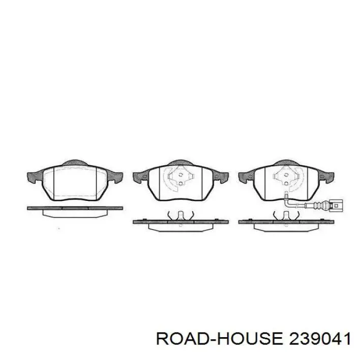 Передние тормозные колодки 239041 Road House