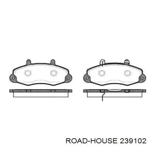 Передние тормозные колодки 239102 Road House