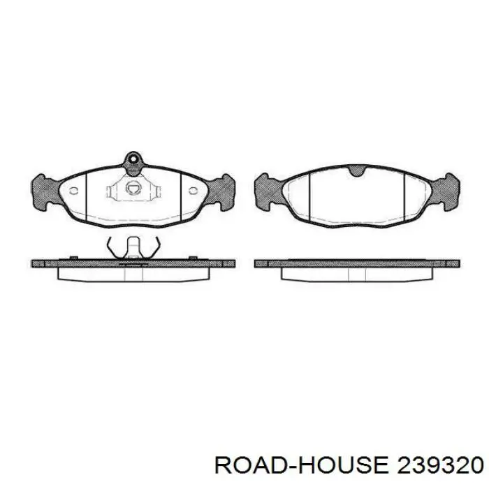 Передние тормозные колодки 239320 Road House