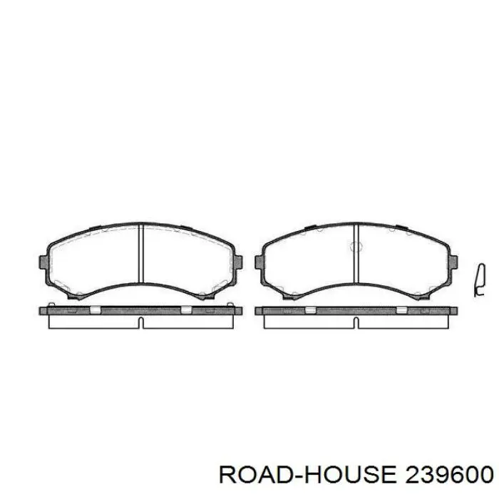 Передние тормозные колодки 239600 Road House