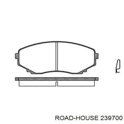 Передние тормозные колодки 239700 Road House