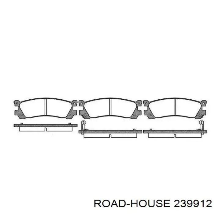 Задние тормозные колодки 239912 Road House