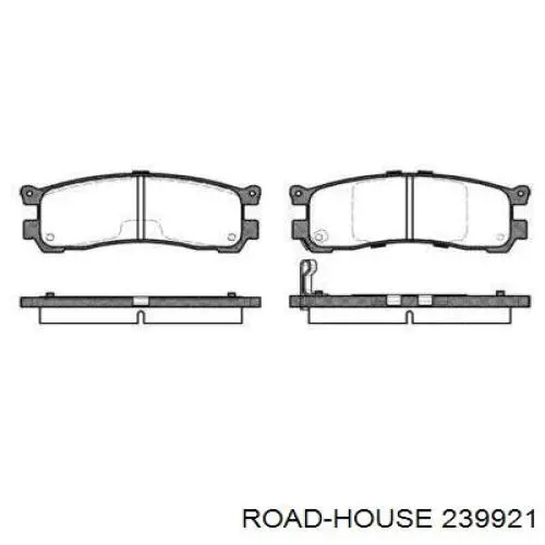 Задние тормозные колодки 239921 Road House