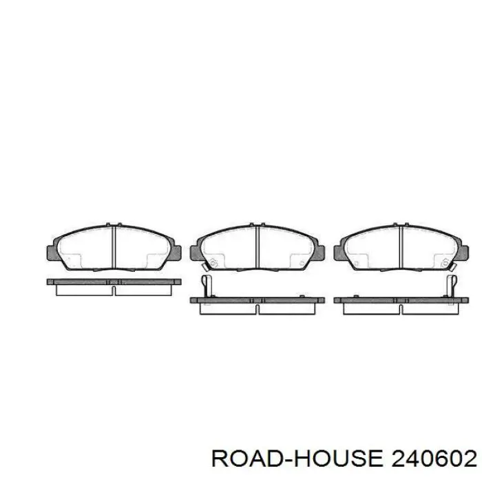 2406.02 Road House передние тормозные колодки