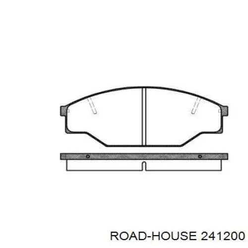 Передние тормозные колодки 241200 Road House