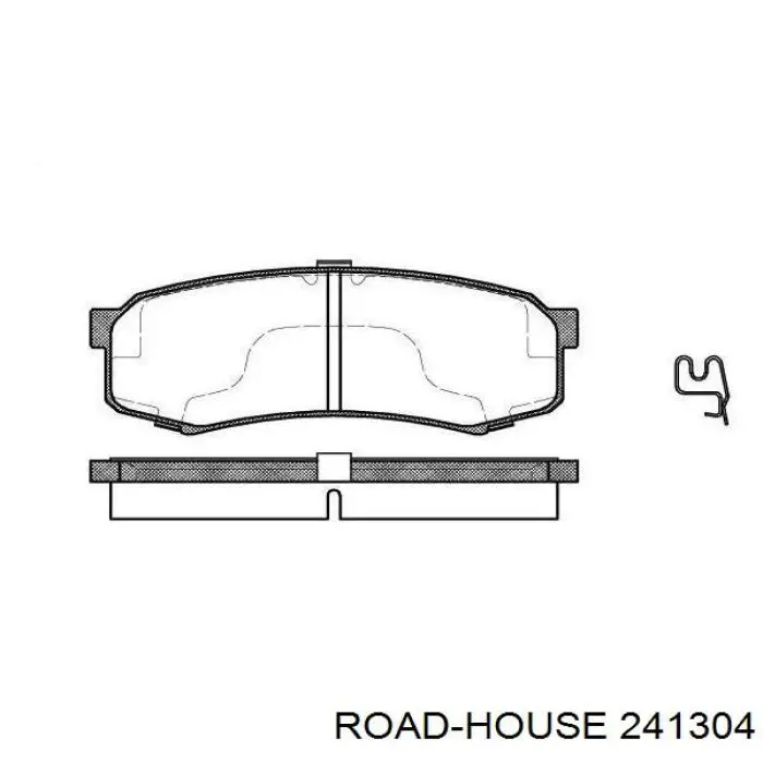 Задние тормозные колодки 241304 Road House