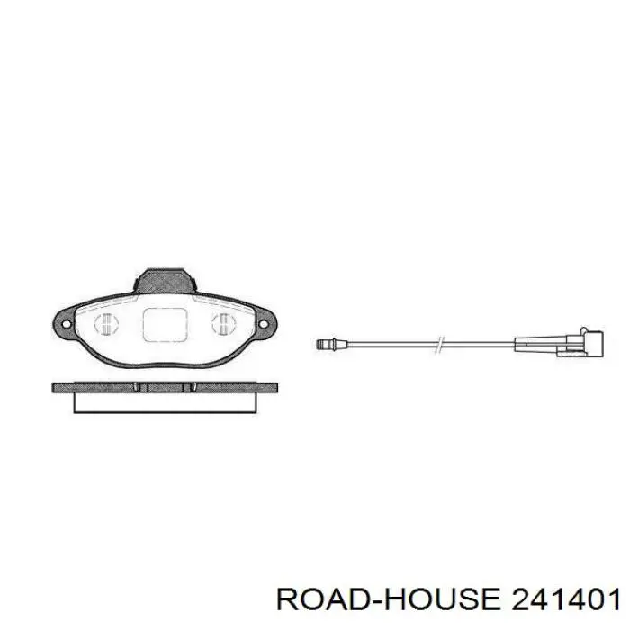 Передние тормозные колодки 241401 Road House