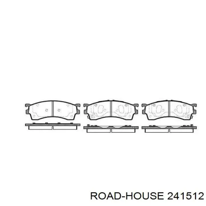 Передние тормозные колодки 241512 Road House