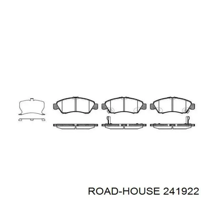 Передние тормозные колодки 241922 Road House