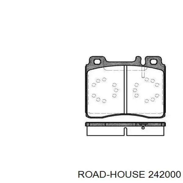 242000 Road House колодки тормозные передние дисковые