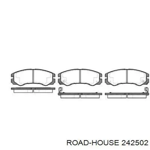 242502 Road House колодки тормозные передние дисковые