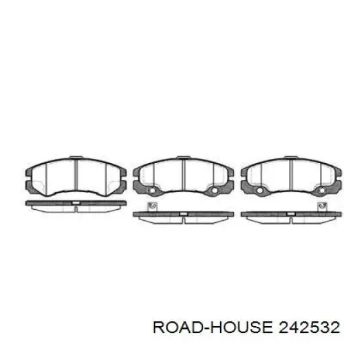 Передние тормозные колодки 242532 Road House