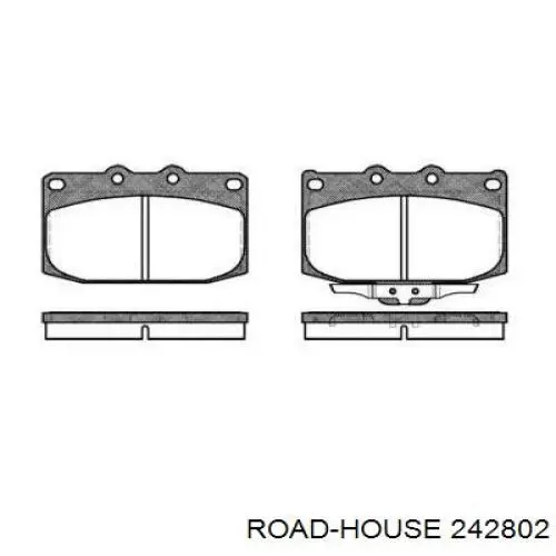 Передние тормозные колодки 242802 Road House