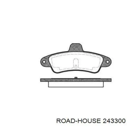 Задние тормозные колодки 243300 Road House