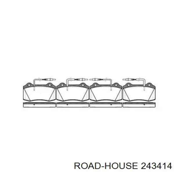 Передние тормозные колодки 243414 Road House