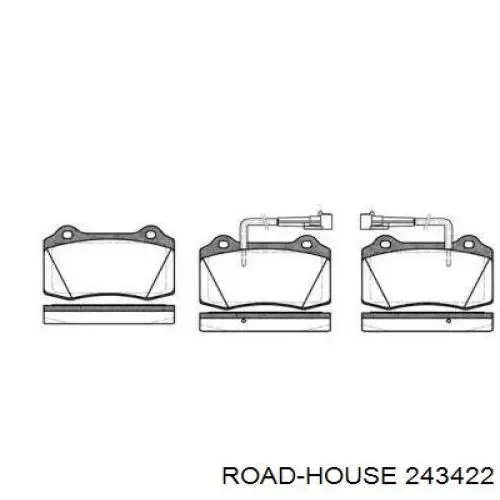 Передние тормозные колодки 243422 Road House