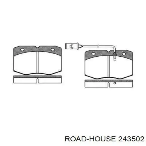 Передние тормозные колодки 243502 Road House