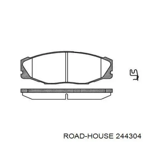 Передние тормозные колодки 244304 Road House