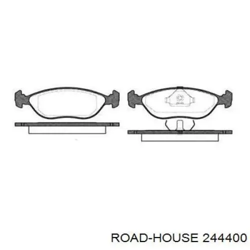 Передние тормозные колодки 244400 Road House