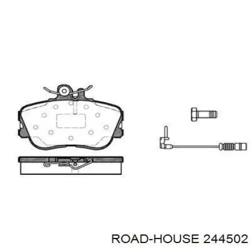 Передние тормозные колодки 244502 Road House