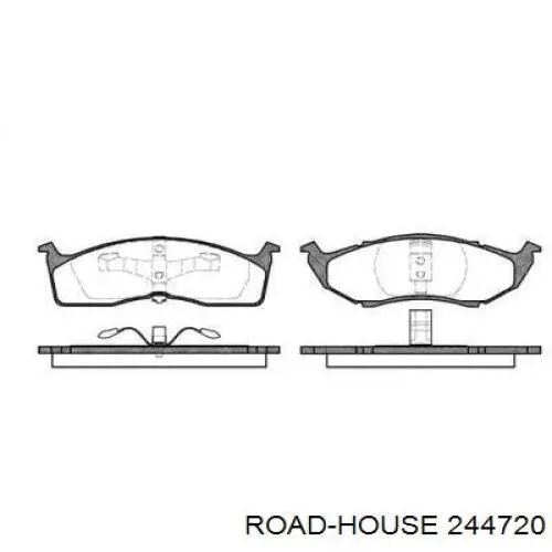 Передние тормозные колодки 244720 Road House