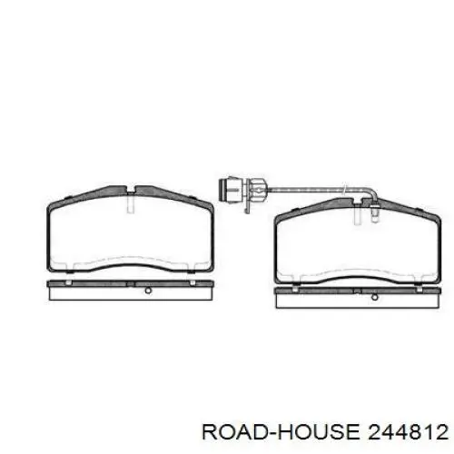 Передние тормозные колодки 244812 Road House