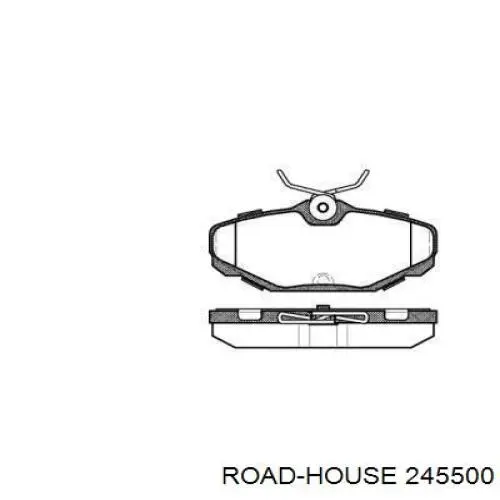 Задние тормозные колодки 245500 Road House