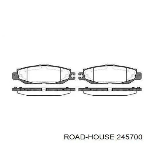 Задние тормозные колодки 245700 Road House