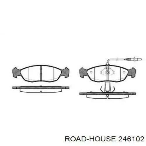 Передние тормозные колодки 246102 Road House