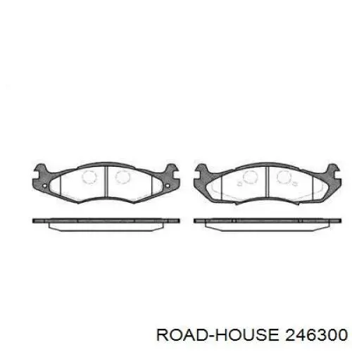 Передние тормозные колодки 246300 Road House