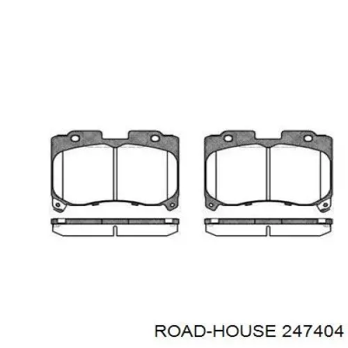 Передние тормозные колодки 247404 Road House