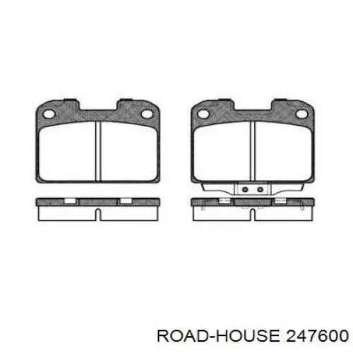 Передние тормозные колодки 247600 Road House