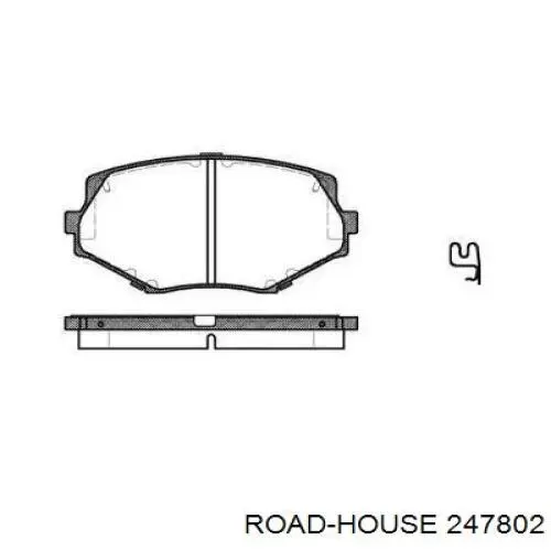 Передние тормозные колодки 247802 Road House