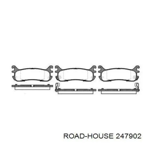 Задние тормозные колодки 247902 Road House