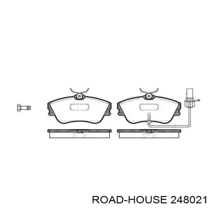 Передние тормозные колодки 248021 Road House