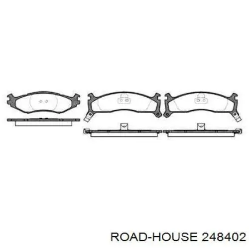 Передние тормозные колодки 248402 Road House