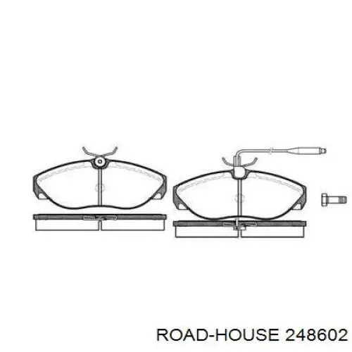 2486.02 Road House колодки тормозные передние дисковые