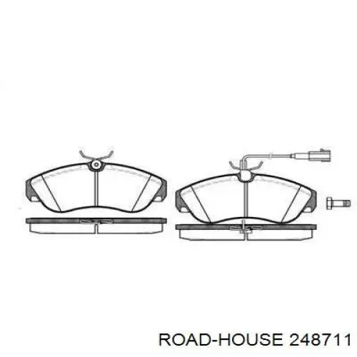 Передние тормозные колодки 248711 Road House