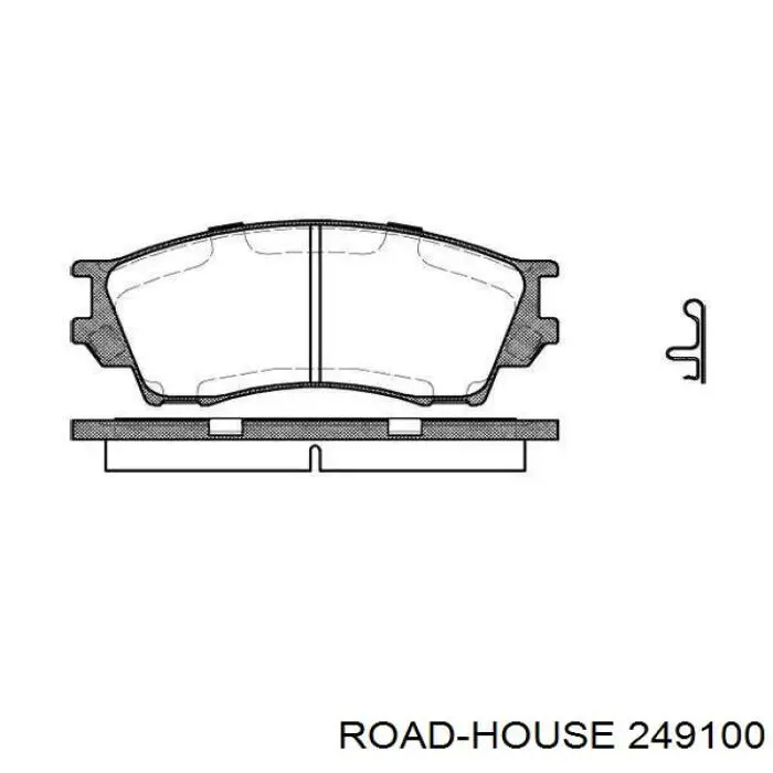 Передние тормозные колодки 249100 Road House