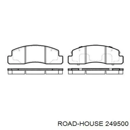 Передние тормозные колодки 249500 Road House