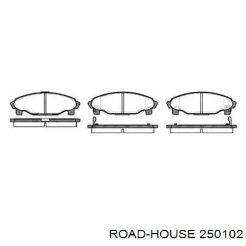 250102 Road House колодки тормозные передние дисковые