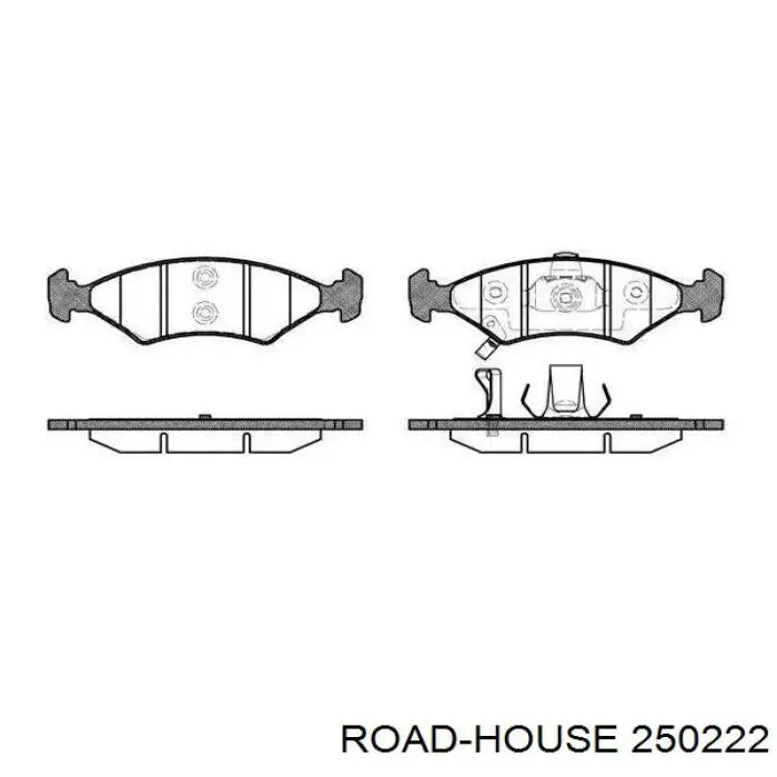 250222 Road House колодки тормозные передние дисковые