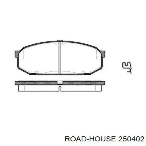 Передние тормозные колодки 250402 Road House