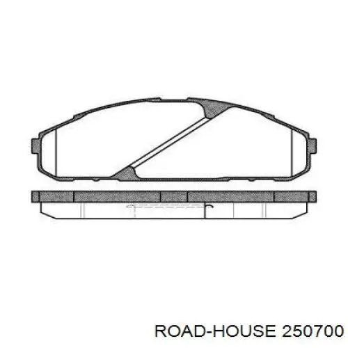 Передние тормозные колодки 250700 Road House