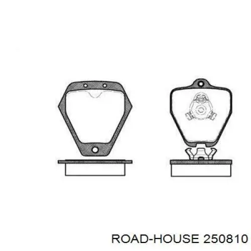 Передние тормозные колодки 250810 Road House