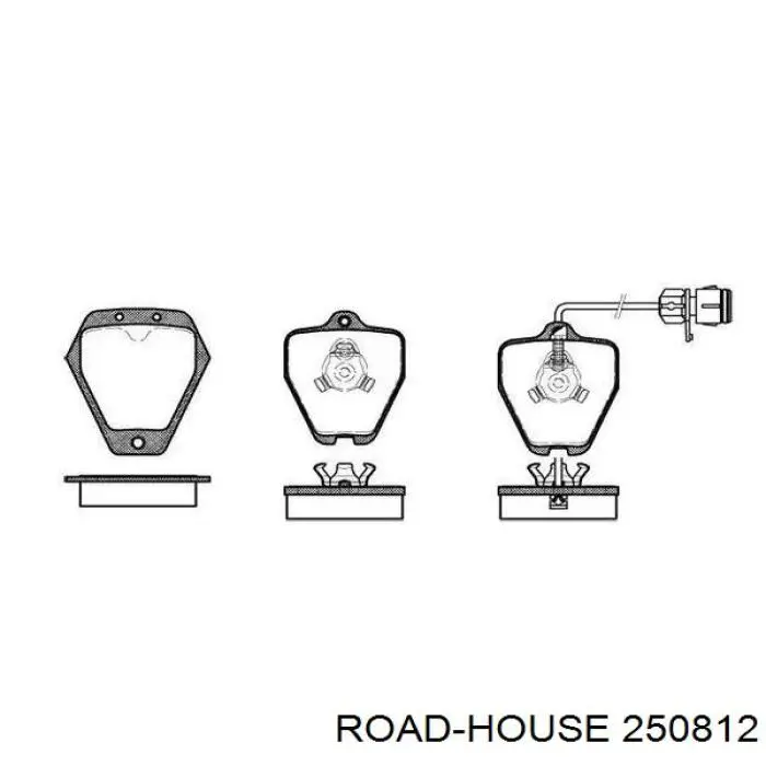 Передние тормозные колодки 250812 Road House