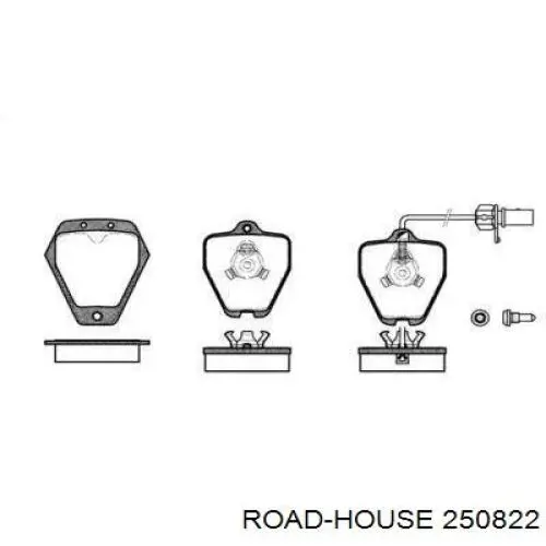 Передние тормозные колодки 250822 Road House